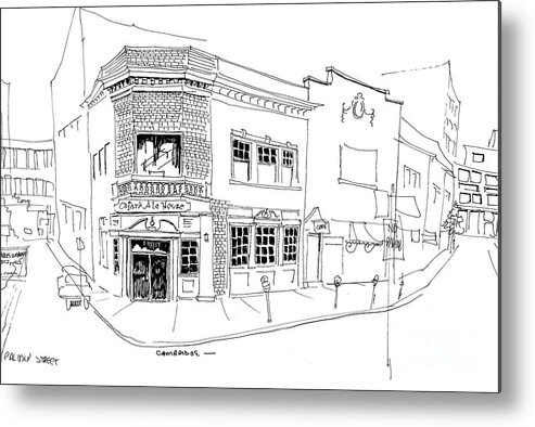 Pen & Ink Metal Print featuring the drawing Oxford Ale House by William Renzulli