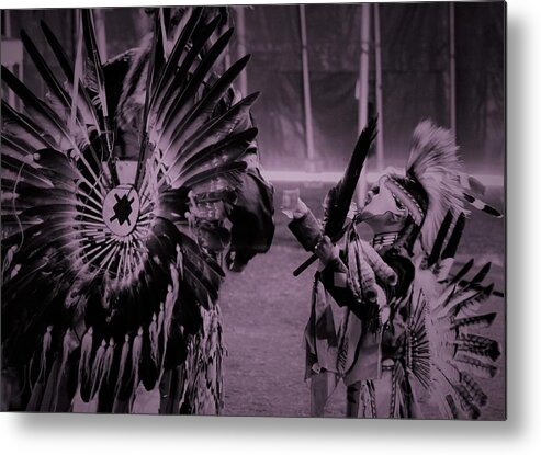 Indian Metal Print featuring the photograph Passing The Buck by Jason Denis
