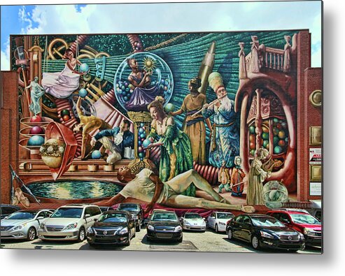 The Philadelphia Muses Metal Print featuring the photograph Philadelphia Mural 2 by Allen Beatty