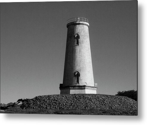 Piedras Blancas Metal Print featuring the photograph Piedras Blancas Lighthouse by Gina Cinardo