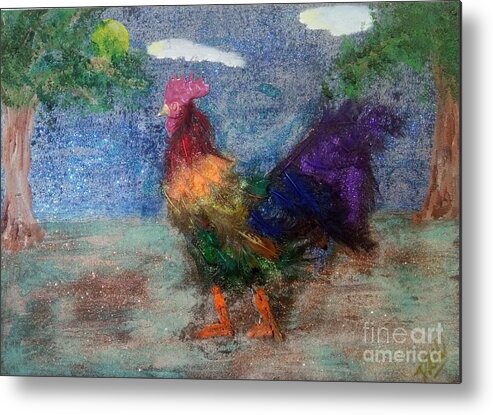 Lgbtq Metal Print featuring the mixed media Rainbow Cock by David Westwood