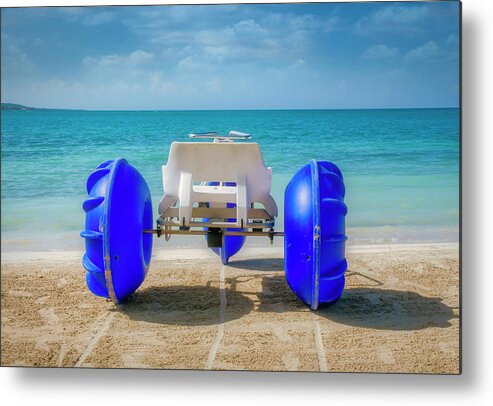 Tricycle Metal Print featuring the photograph Ready For A Ride In Jamaica by Gary Slawsky
