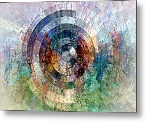 Water Metal Print featuring the digital art Reflecting Pool by David Manlove