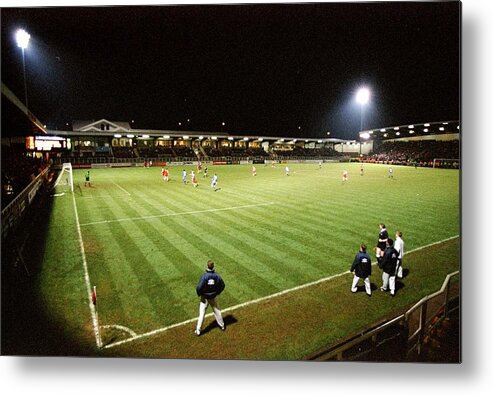 England Metal Print featuring the photograph Rushden v Doncaster general view by Shaun Botterill