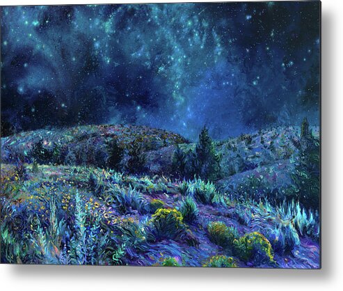 Iris Scott Metal Print featuring the painting Sage and Time by Iris Scott