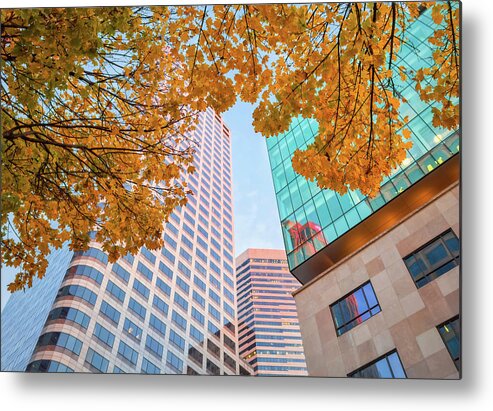 Seattle Metal Print featuring the photograph Seattle Fall by Jonathan Nguyen