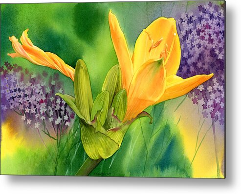 Lily Metal Print featuring the painting Spring Melody by Espero Art