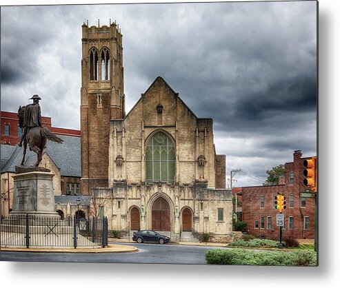 Richmond Metal Print featuring the photograph St. John's United Church of Christ - Richmond Virginia by Susan Rissi Tregoning