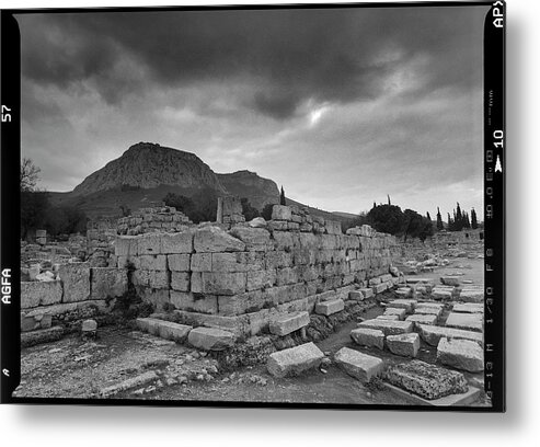 Corinth Metal Print featuring the photograph St. Paul's Bema in ancient Corinth by Ioannis Konstas