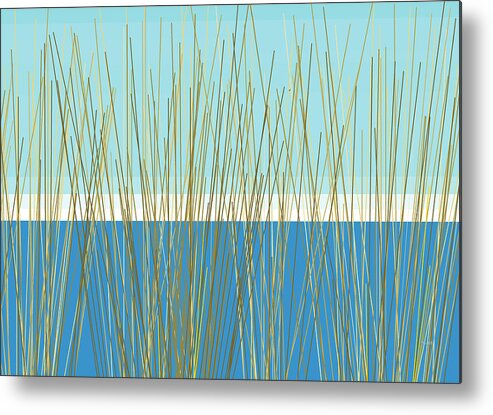 Summertime Blues Metal Print featuring the digital art Summertime Blues by Val Arie