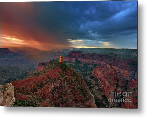 Dave Welling Metal Print featuring the photograph Sunrise North Rim Grand Canyon Arizona by Dave Welling