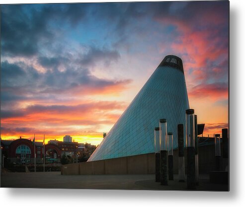 Museum Of Glass Metal Print featuring the photograph Sunset at the Museum of Glass by Ryan Manuel