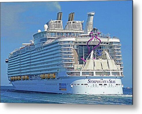 Cruise Ships Metal Print featuring the photograph Symphony of the Seas by Dennis Cox Photo Explorer