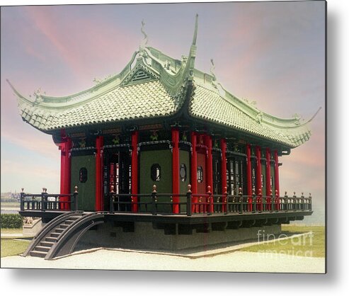 Ri Metal Print featuring the digital art Tea House by Anthony Ellis