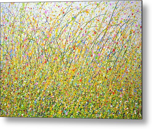 Nature Metal Print featuring the painting Tender May 2. by Iryna Kastsova