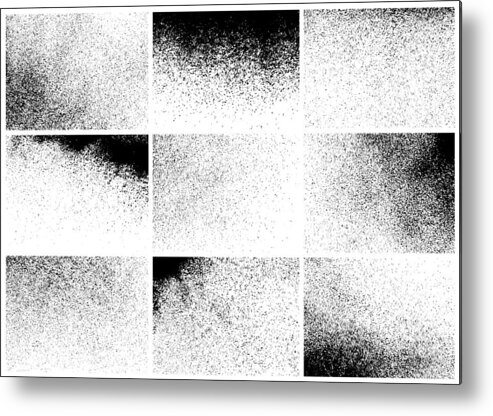 Rectangle Metal Print featuring the drawing Texture backgrounds by Ulimi