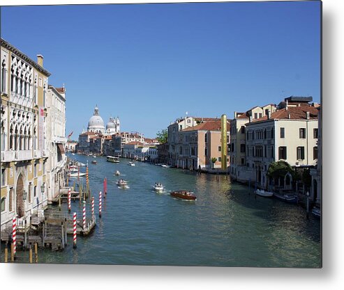 Grand Canal Metal Print featuring the photograph The five senses. Grand Canal. by Yvonne M Smith
