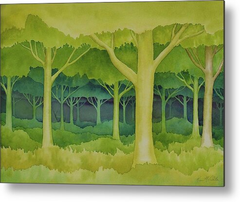 Kim Mcclinton Metal Print featuring the painting The Forest for the Trees by Kim McClinton