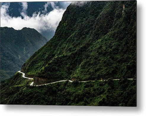Vietnam Metal Print featuring the photograph The High Road - High Mountain Pass, Northern Vietnam by Earth And Spirit