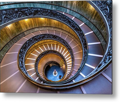 Spiral Metal Print featuring the photograph The Momo - Vatican by David Downs