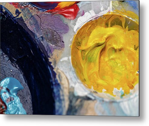 Art Metal Print featuring the photograph Abstract - Painter's Palette by Amelia Pearn