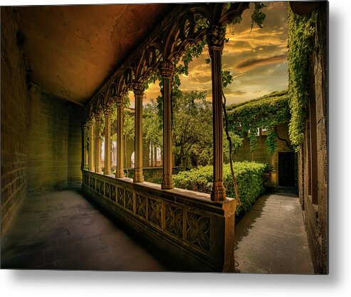 Loggia Metal Print featuring the photograph The Secret Garden by Micah Offman