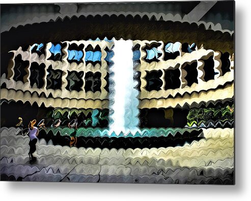 Hirshhorn_museum Metal Print featuring the digital art The World is Round #2 by Addison Likins
