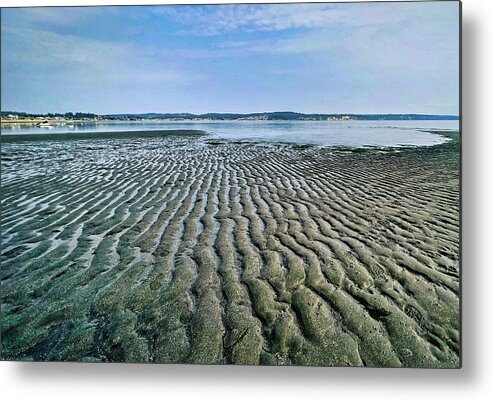 Beach Metal Print featuring the photograph Tide rivulets by Bradley Morris
