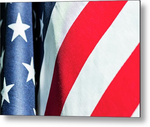 America Metal Print featuring the photograph USA Proud American Flag 6 by Amelia Pearn