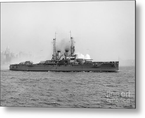 1912 Metal Print featuring the photograph USS Arkansas, c1913 by Granger