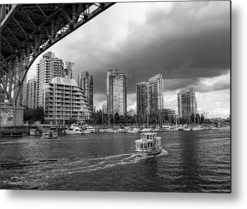 Vancouver Metal Print featuring the photograph Vancouver in BW by Pam Rendall