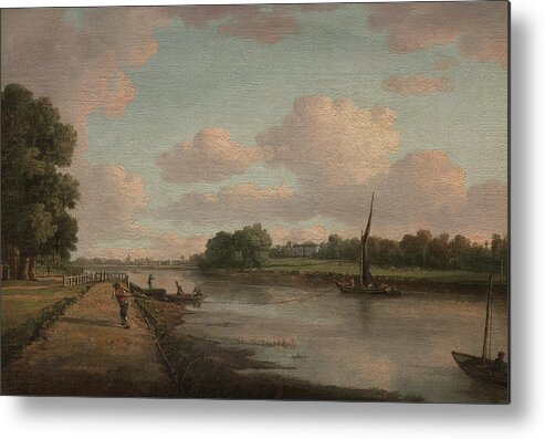 18th Century Painters Metal Print featuring the painting View on the River Thames at Richmond by William Marlow
