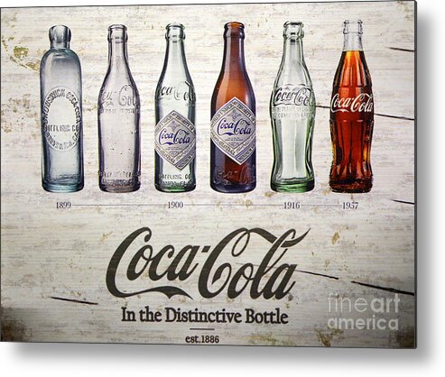 Coke Metal Print featuring the photograph Vintage Coca Cola 2 by Imagery-at- Work