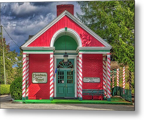 Wv Metal Print featuring the photograph White Sulphur Springs Depot by Jonny D