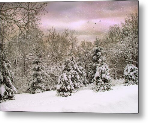 Winter Metal Print featuring the photograph Winter Twilight by Jessica Jenney