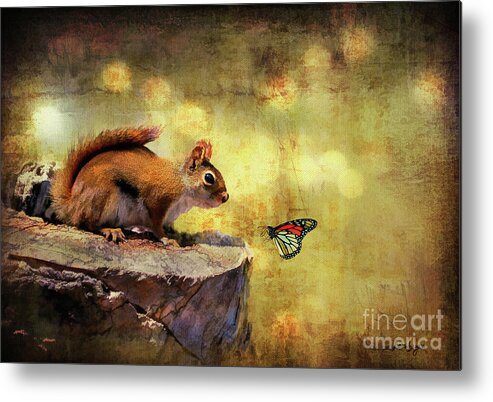 Wildlife Metal Print featuring the photograph Woodland Wonder by Lois Bryan