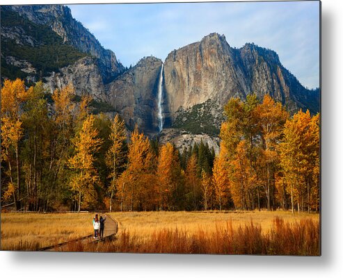 Yosemite Metal Print featuring the photograph Yosemite Falls Autumn by Robert Blandy Jr