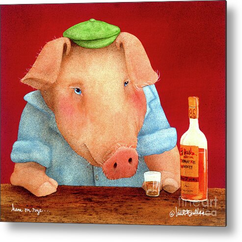Will Bullas Metal Print featuring the painting Ham On Rye... by Will Bullas