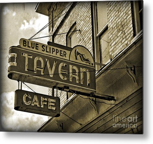 Bar Metal Print featuring the photograph Barhopping at the Blue Slipper 2 by Lee Craig