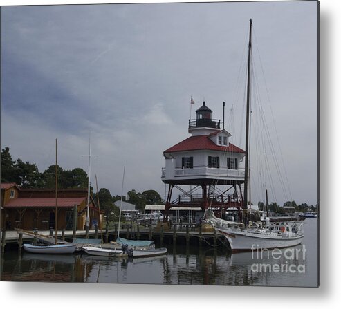 Historic Metal Print featuring the photograph Drum Point Light by ELDavis Photography