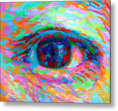 Eye Metal Print featuring the painting I See You by David Friedman
