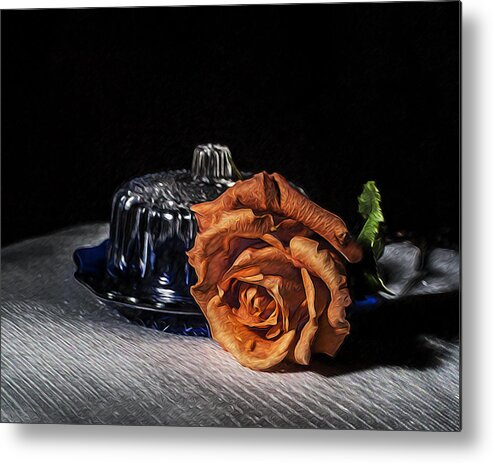 Rose Metal Print featuring the photograph Nostalgia by Pam DeCamp