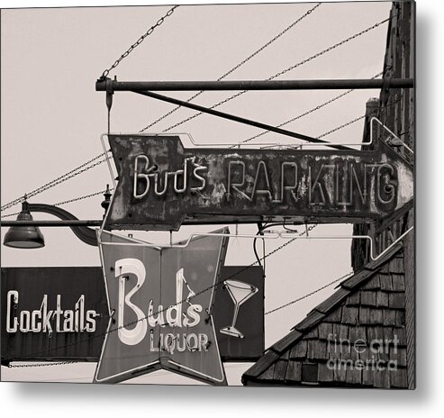 Bar Metal Print featuring the photograph Barhopping at Buds 1 by Lee Craig