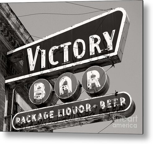 Bar Metal Print featuring the photograph Barhopping at the Victory 1 by Lee Craig