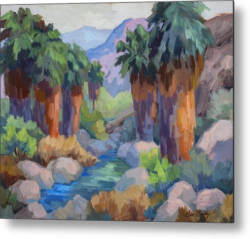 Giants At Indian Canyon Metal Print featuring the painting Giants at Indian Canyon by Diane McClary