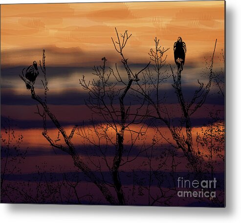 Nature Metal Print featuring the photograph The End of the Day by Gerlinde Keating
