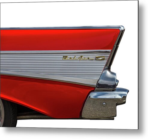 57 Chevy Metal Print featuring the photograph Bel Air by Peter Tellone