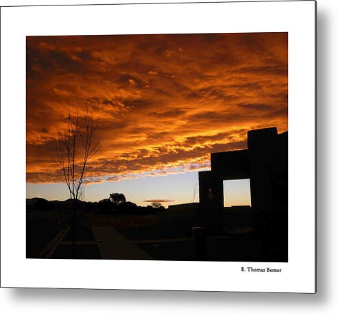 Sunset Metal Print featuring the photograph Cotton Clouds by R Thomas Berner
