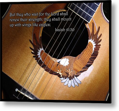 Eagle Metal Print featuring the photograph Eagle Guitar by Jim Mathis
