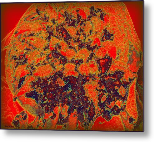 Art Photography Metal Print featuring the digital art The Eyes of Halloween by Lessandra Grimley